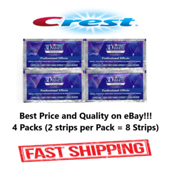 Crest LUXE 3D White Professional Effects Whitestrips Teeth Whitening Strips NEW