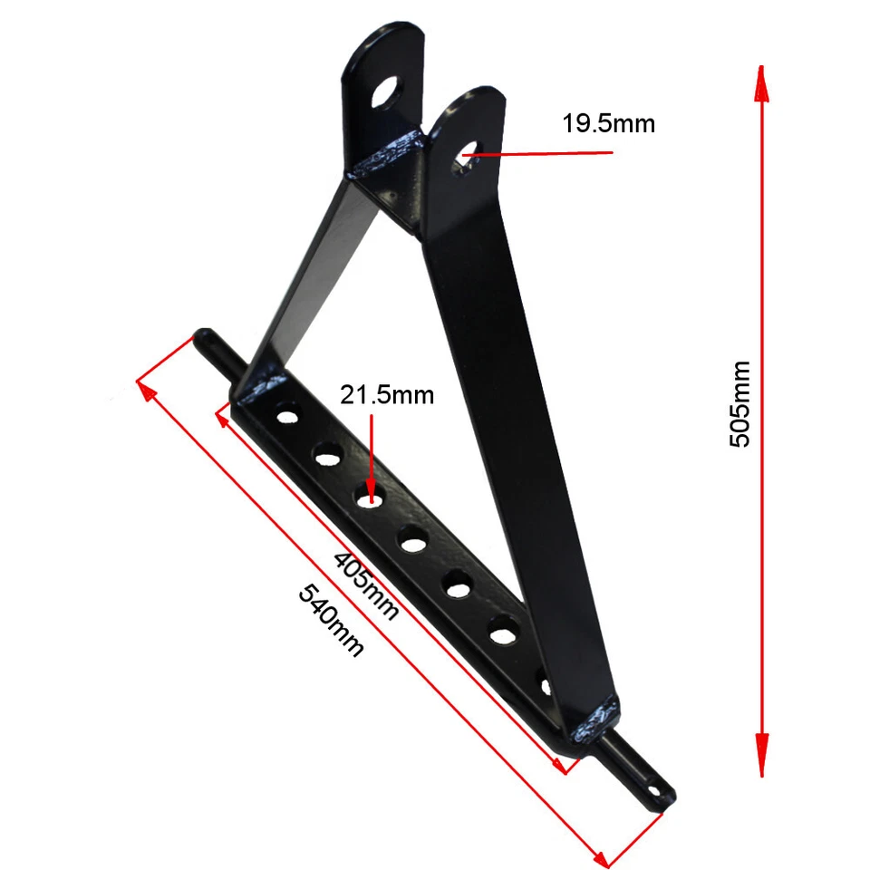Ackerschiene 540mm Dreipunkt Kat.1 Verdrehsicherung Drehsicherung 🚜Kleintraktor - Bild 2 von 4
