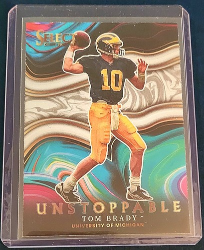 2022 Panini Select Draft Picks Tom Brady Unstoppable Silver US-TB