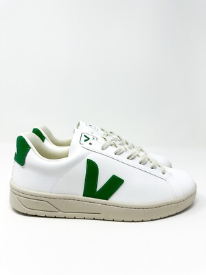 Veja Men's Urca Lace Up Low Top Sneakers White/Green 9 US / 42 EU