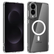 For Galaxy S25 Edge Case Shockproof Heavy Duty Protective Cover MagSafe Clear