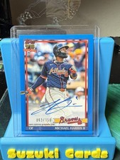2026 Topps Series 1 Michael Harris II Blue On-Card Auto # 63/150 Atlanta Braves