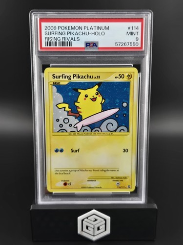 Surfing Pikachu graded PSA 9 for sale on eBay