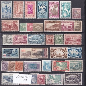 FRENCH  COLONIES ^^^x38 older  MNH  &* LH  collection   @xxx dco 1822col23
