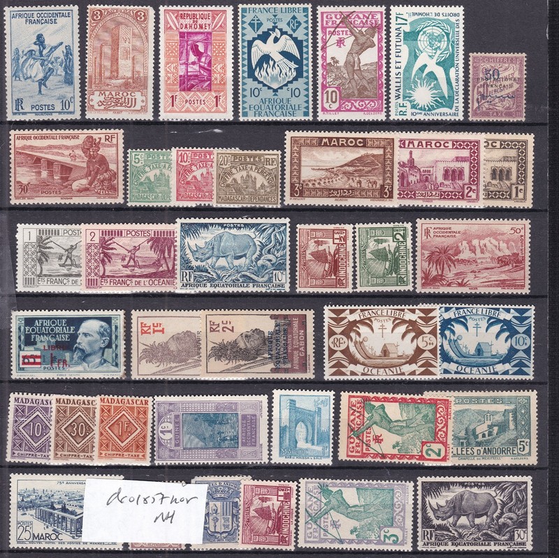 FRENCH  COLONIES ^^^x38 older  MNH  &* LH  collection   @xxx dco 1822col23