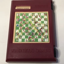 Vintage 6 in 1 Travel Magnetic Games To Go Pressman Toys 1993