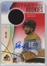 2024 SP Game Used Authentic Rookies Red Jersey 84/99 Brendan Brisson Auto 1t1p