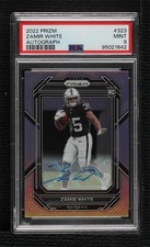 2022 Panini Prizm Rookies Silver Zamir White #323 PSA 9 MINT Auto 6q5