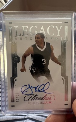2022-23 Panini Flawless Collegiate - Moments Autographs C.J. McCollum #FM-5 /25 