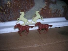 Vintage MARX BEN HUR HORSES PLAYSET , WESTERN STALLIONS 1950'S ORIGINALS