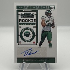Panini 2019 Contenders Rookie Ticket Autograph Trevon Wesco Jets #273 Football