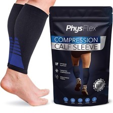 Calf Compression Sleeves for Men and Women - 1 Pair Footless Compression Sock...