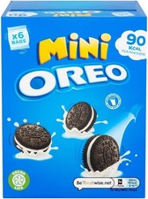 Image of Oreo Mini Vanilla Sandwich Biscuits 6 x 19g Multipack Lunchbox Snack Packs