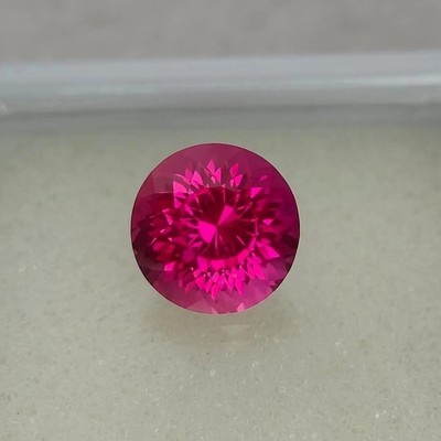 9.20 Ct Certified Natural Flawless Mozambique Pink Ruby Round Cut Loose Gemstone