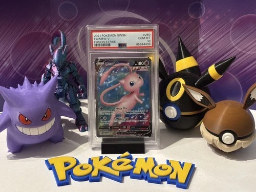 PSA 10 Mew V 250/264 Fusion Strike Pokemon TCG UK seller beautiful slab