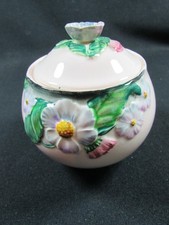 Carlton Ware Preserve Pot Daisy & Poppy Pattern c.1950-60s