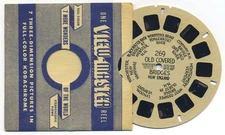 Old Covered Bridges New England 1940's HL Style View-Master Reel 269