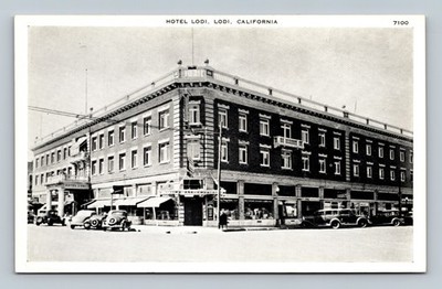 Hotel Lodi Building in Lodi California by Pacific Novelty Co