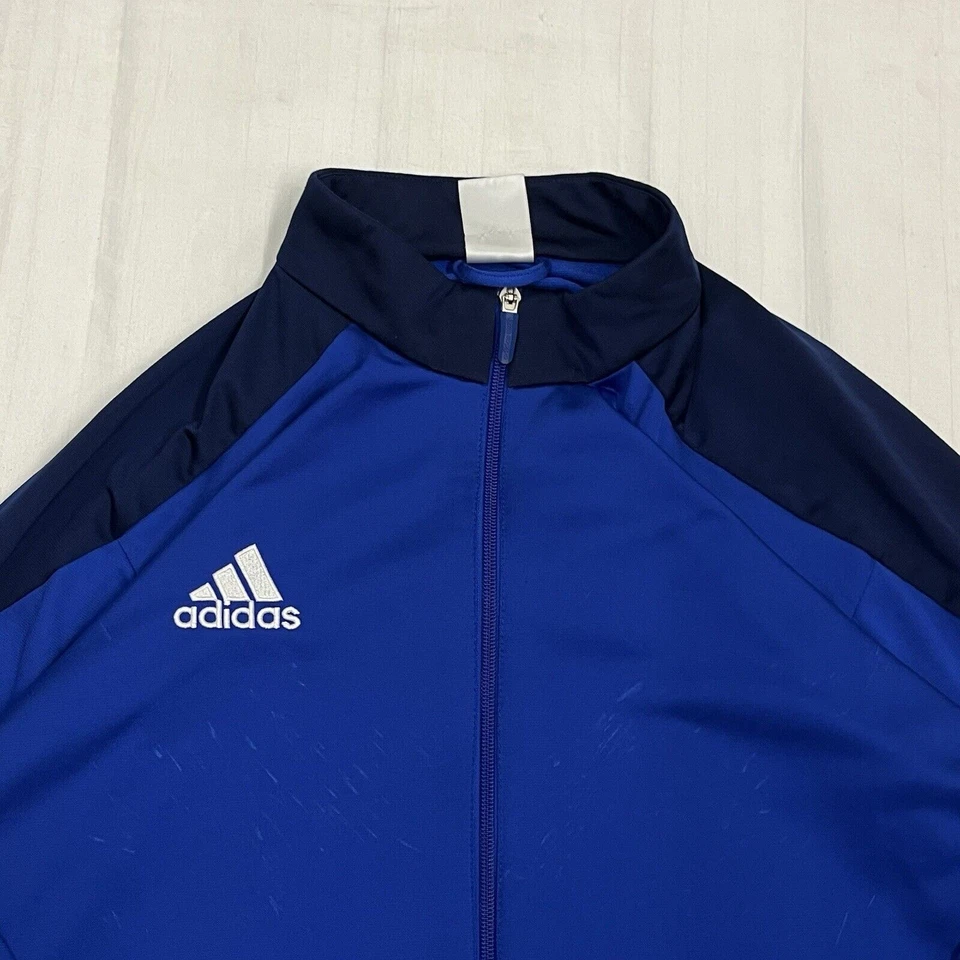 Chaqueta de entrenamiento para hombre adidas talla XL en azul - Imagen 3 de 4