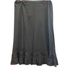 Vintage Whimsigoth Half Slip Skirt Lace Ruffle Tiered Coquette Gothic Victorian