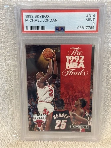 BEAUTIFUL 1992 Skybox #314 Michael Jordan Card, PSA 9 MINT!, Chicago Bulls, LOOK