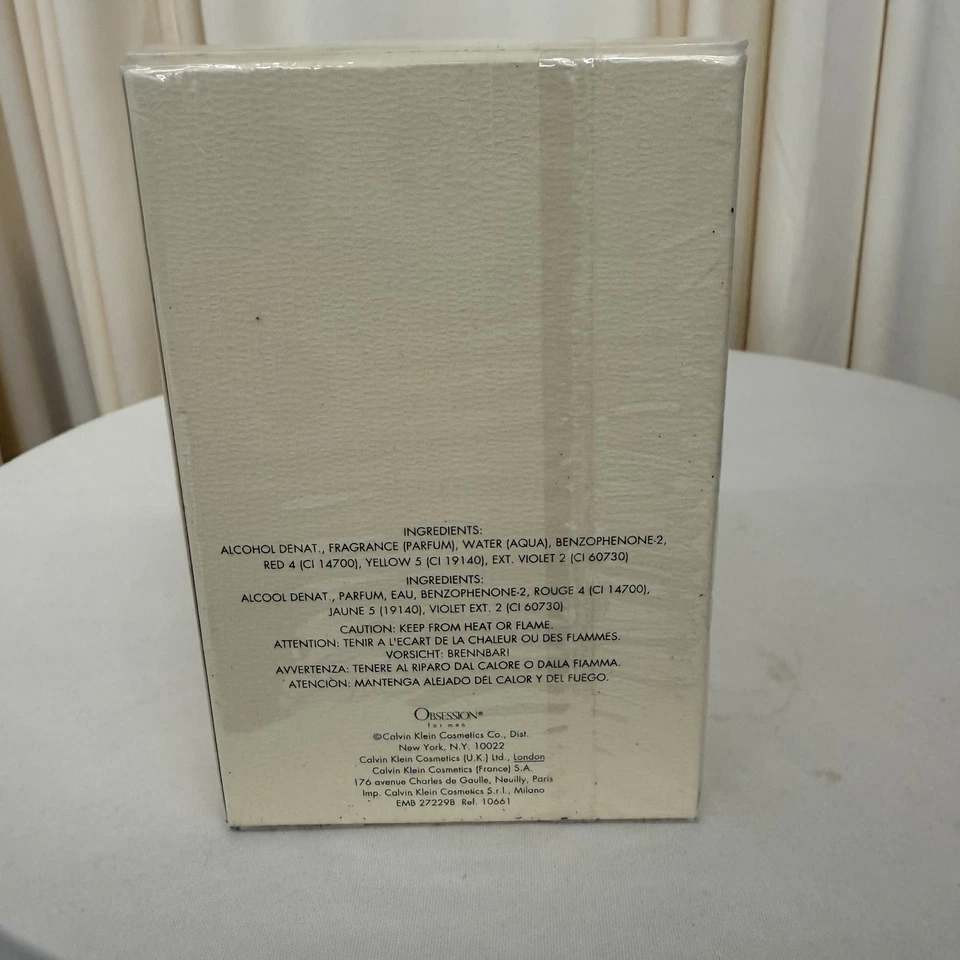 Obsession for Men by Calvin Klein EDT Splash 125ml (Vintage) - Image 2 of 3