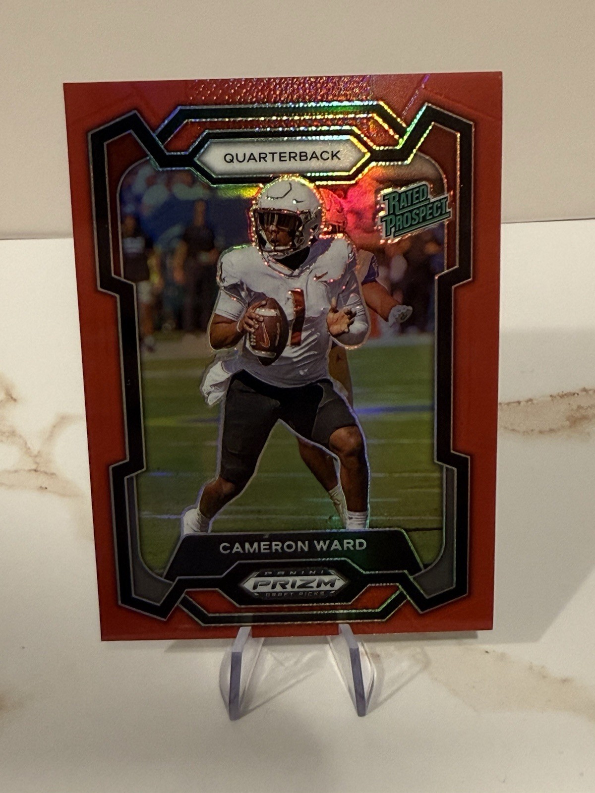 2024 Panini Prizm Draft Picks - Rated Prospect Cameron Ward #199 Red Prizm /299