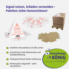 Palettenhütchen ``Nicht stapeln`` Stapelschu...