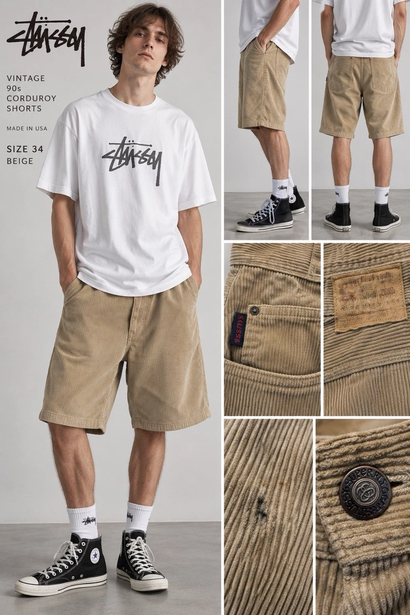 Stussy Corduroy Shorts for Men for sale | eBay