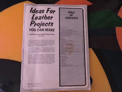 Ideas For Leather Projects You Can Make Vintage Tandy Leathercraft Pattern Book