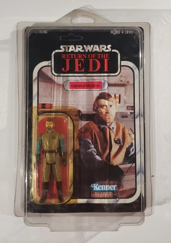 Vintage 1983 Star Wars ROTJ GENERAL MADINE Figure 77 Back Carded Unpunched