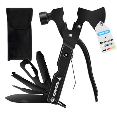 TRIZAND Multitool 17-in-1 Werkzeug Messer Axt Hammer Säge Outdoor Camping Multifunktion