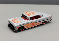 Hot Wheels '55 Chevy TM GM 2006 Matte Grey Flames