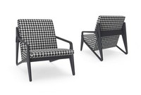 Luxus Sessel Wohnzimmer Textil Sessel Modern Design Polsterung Neu