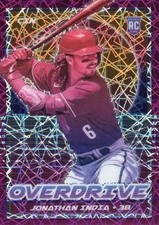 2021 Panini Overdrive Purple Velocity #24 Jonathan India Rookie RC Card
