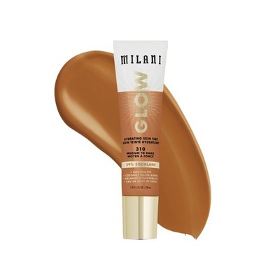 Milani Glow Hydrating Skin Tint Medium to Dark Liquid Foundation Dewy