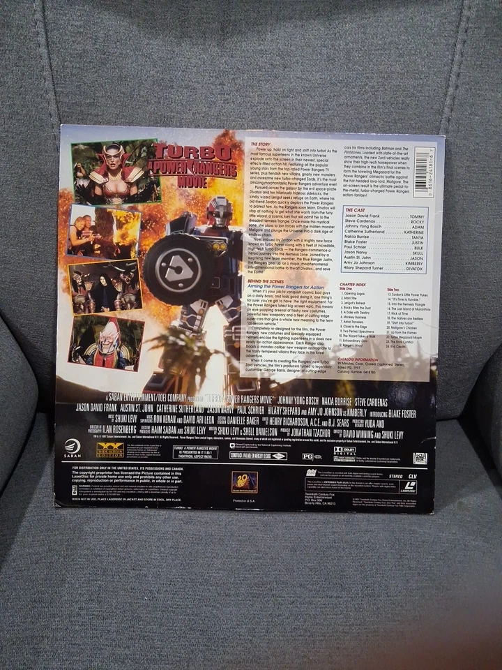 Pre-owned Turbo: A Power Rangers Movie (1997) Laserdisc , Promo - Image 2 of 4