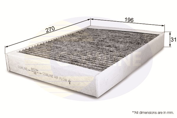 COMLINE EKF276A Filter, cabin air for CITROËN,PEUGEOT