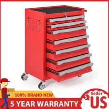 Heavy Duty Rolling Tool Chest Cart With 7 Lockable Drawer Tool Storage Cabinet