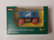 BRIO Light & Sound Bubble Wagon set 33550. Used. Good condition. Original box.
