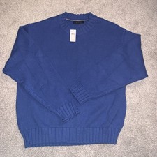 Banana Republic Men's Blue 100 Cotton Crew-Neck Sweater Men  s Small New NWT