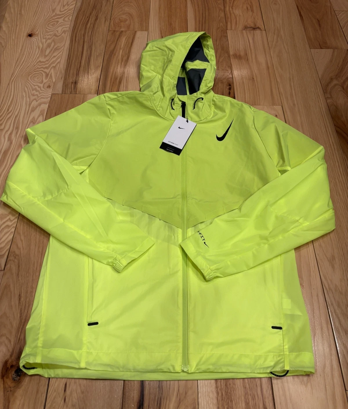 Nike AeroSwift Storm-FIT Aerogami Jacket Volt Black FZ9039 702 Men's MEDIUM