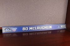 MLB Colorado Rockies Bo McLaughlin Game Used Locker Room Name Plate OPENING DAY