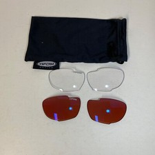 Tifosi 2 Sets Of Replacement Lenses Clear Amber Bag Case Lenses Only