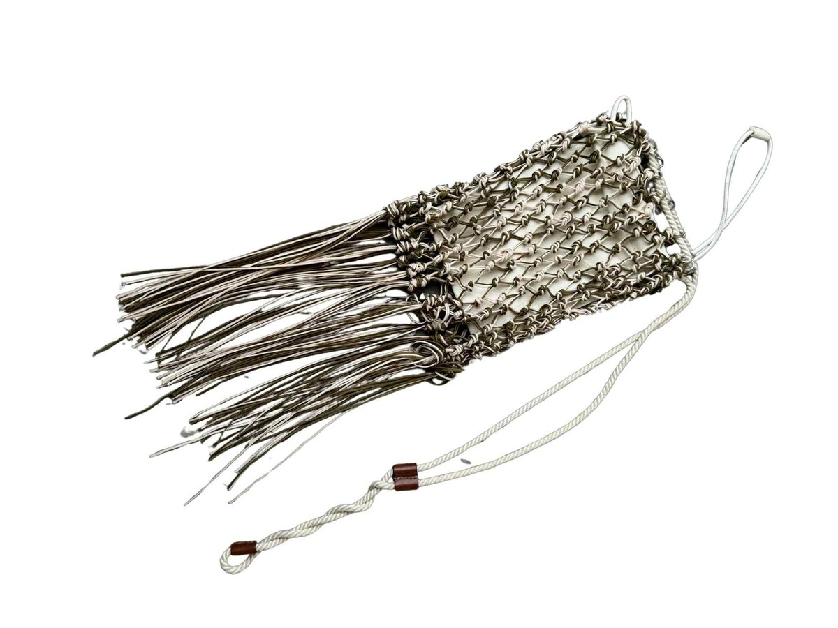 JIL SANDER ハントハック Jil Sander SS21 Fringe Net Bag w/ Removable Leather Pouch | eBay