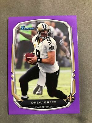 2013 Bowman DREW BREES #60 Purple New Orleans Saints *MR33
