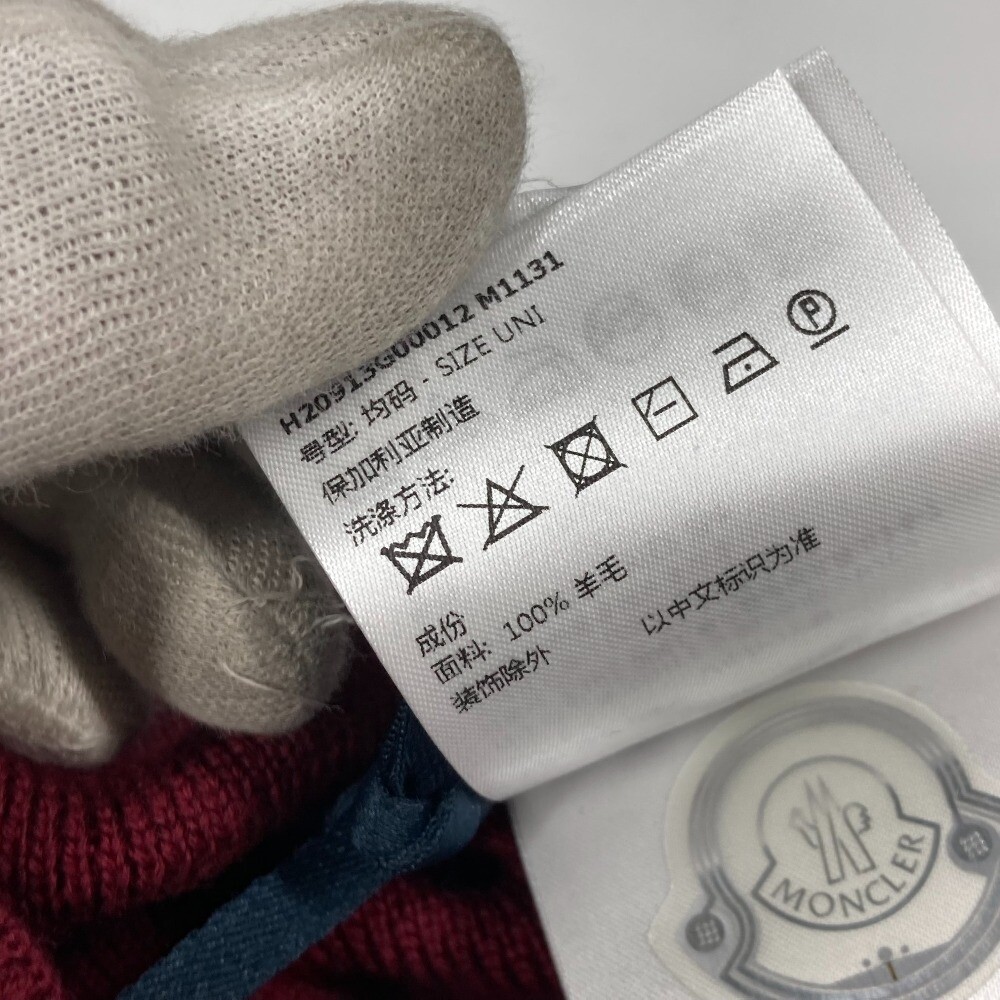 MONCLER Snood Accessories Scarf wool wine-red Unused MONCLER Snood Accessories Scarf wool wine-red Unused | eBay UK main image 4