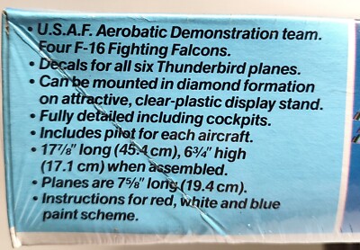 VTG Monogram Model Kit F-16 Thunderbirds Team #5504 1/72 4 PLANES+