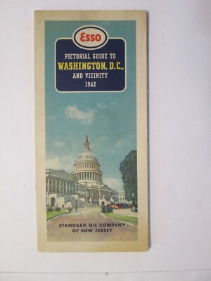 Esso Standard Oil Road Map of Washington D.C. and Vicinity 1942