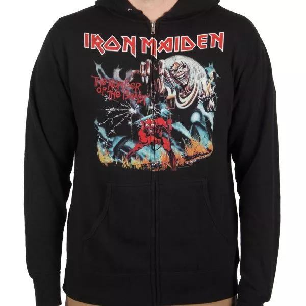 Iron maiden sales zip up hoodie